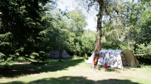 Beschutte plekken zijn ook mogelijk op de camping